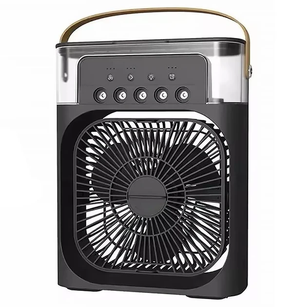 Вентилятор с увлажнителем воздуха 4в1 Air Cooler Supretto USB Черный (2313828360)