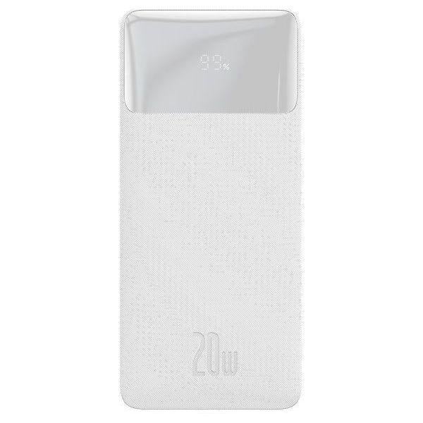 Аккумулятор универсальный Baseus 20000 mAh Digital Display 20W White