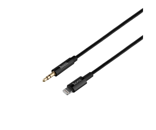 Кабель Aux Hoco UPA19 Lightning mini-Jack 3,5мм 1 м Black