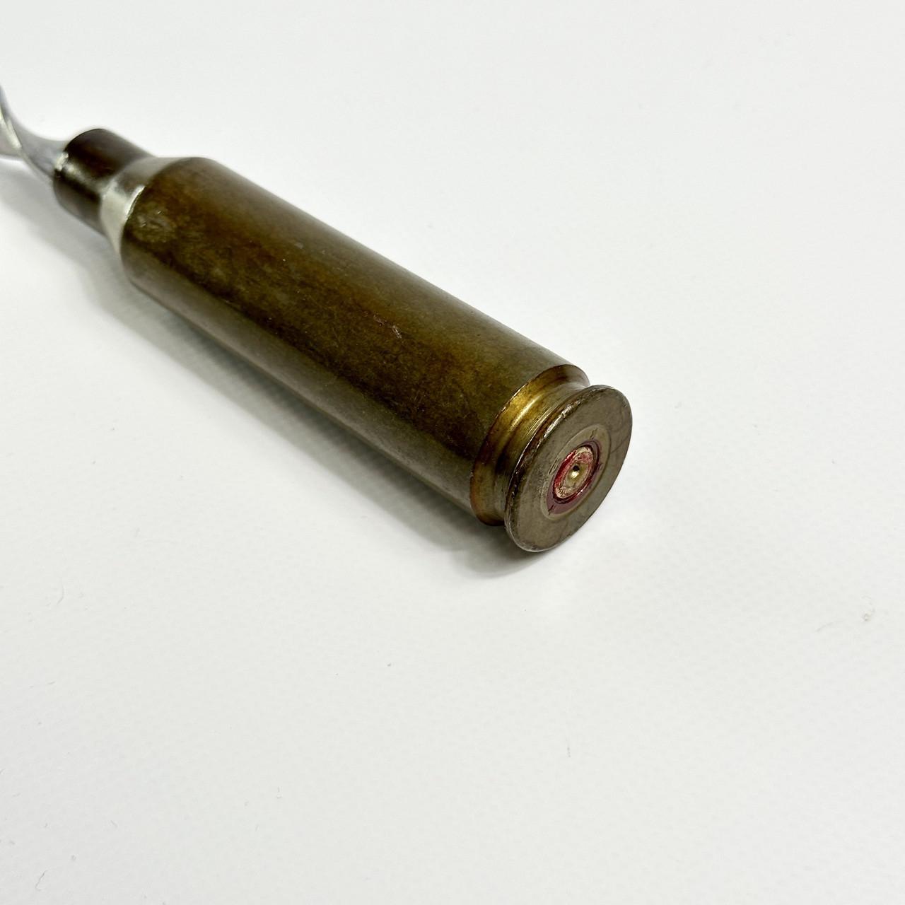 Шампур для шашлику з ручкою зі справжньої гільзи 630х12х3 мм (SKK9) - фото 2