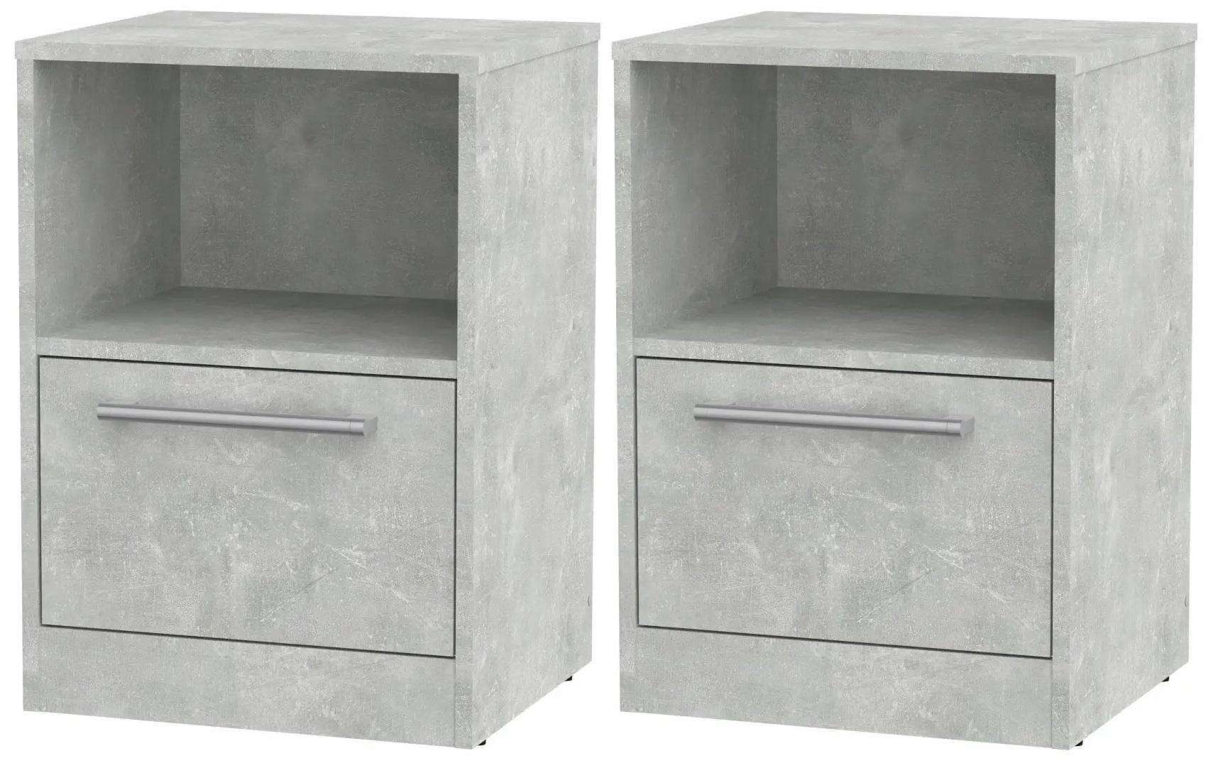 Тумба приліжкова комплект 2 шт. Компаніт ПКТ-6 Ательє світлий (26654173)