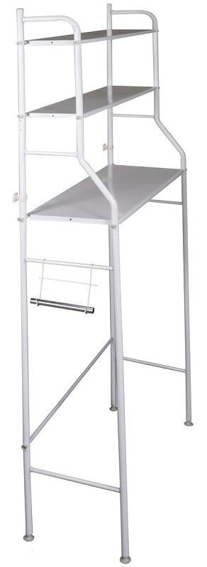 Полиця-стелаж над унітазом Toilet Rack 362 TO підлогова Білий (00926)