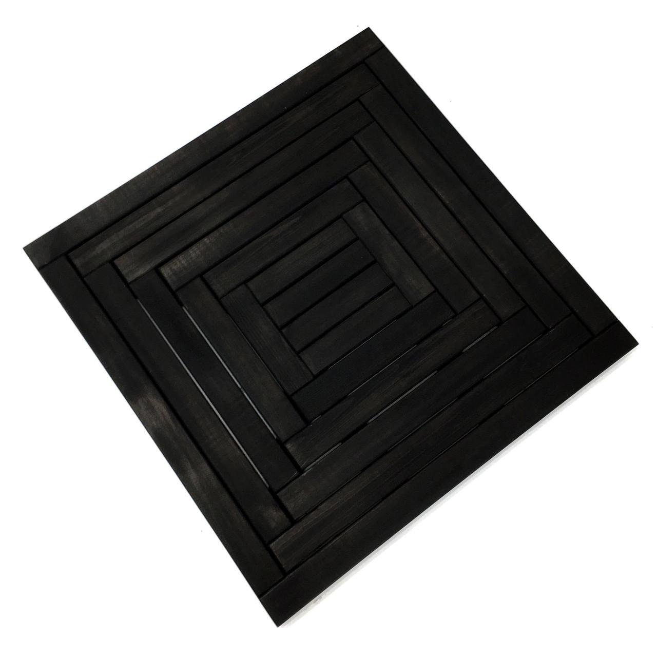 Трап для лазні/сауни з дерева Тінаро 80х80 см Венге (ТСБ-880612)