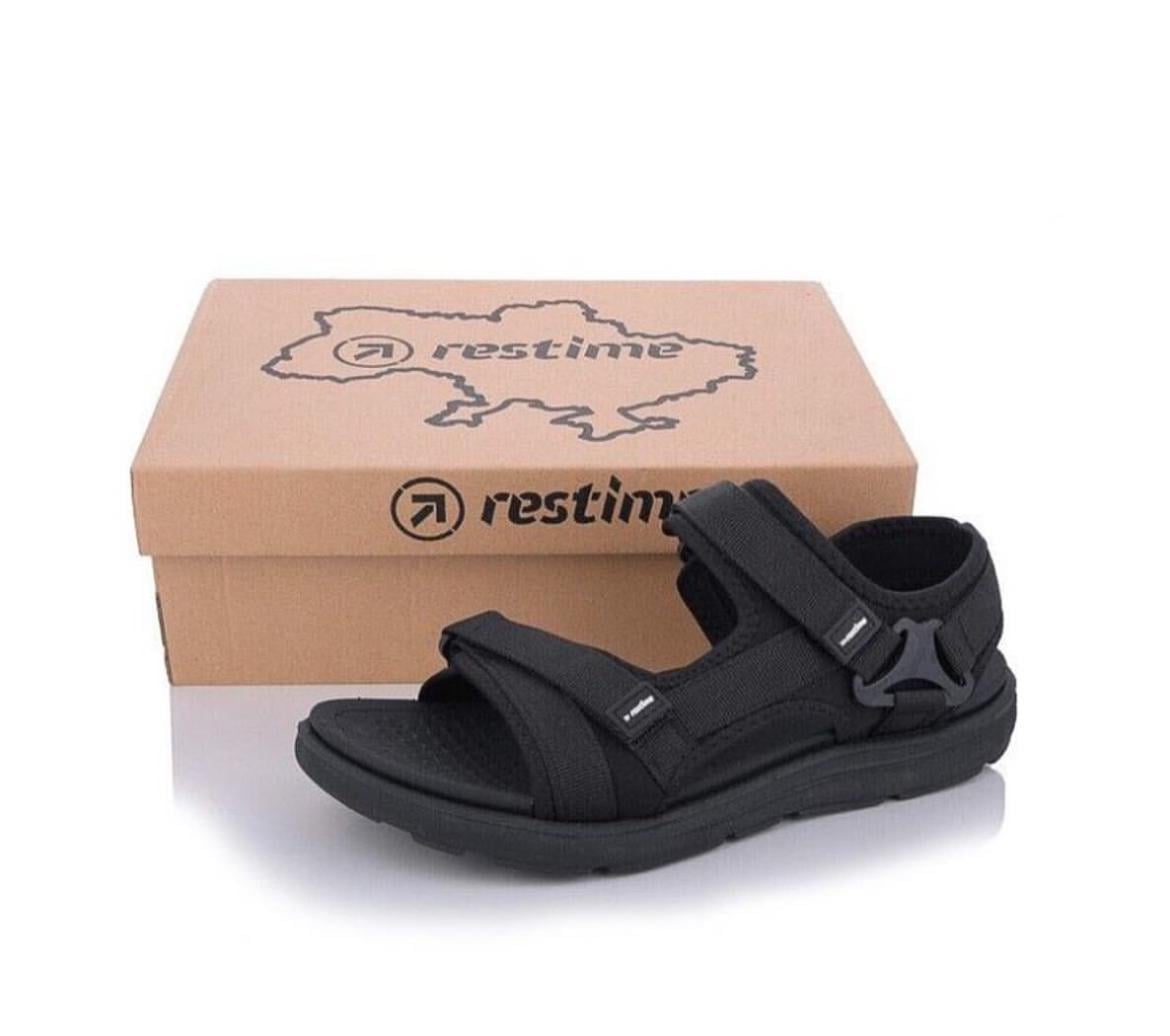 Босоніжки ТМ Restime р. 39 25 см Чорний (413739)