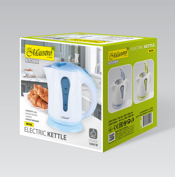 Чайник електричний Maestro MR-028-BLUE - фото 7 Чайник електричний Maestro MR-028-BLUE - фото 7