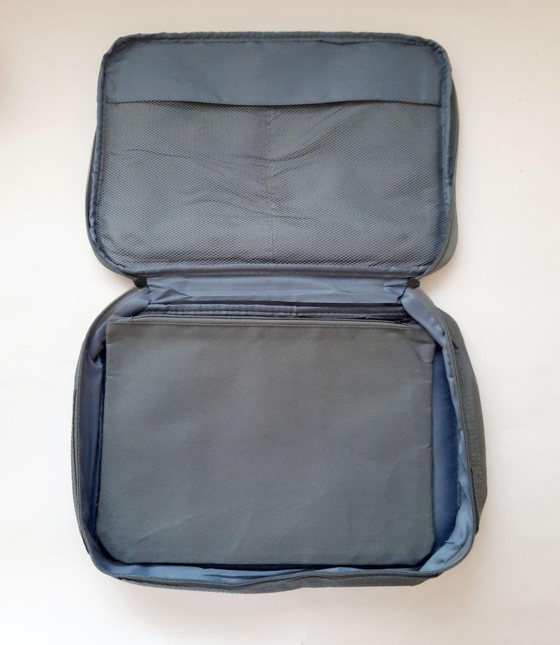 Органайзер для документов/ноутбука дорожный 34х24 см Серый (8596) - фото 5 Органайзер для документов/ноутбука дорожный 34х24 см Серый (8596) - фото 5
