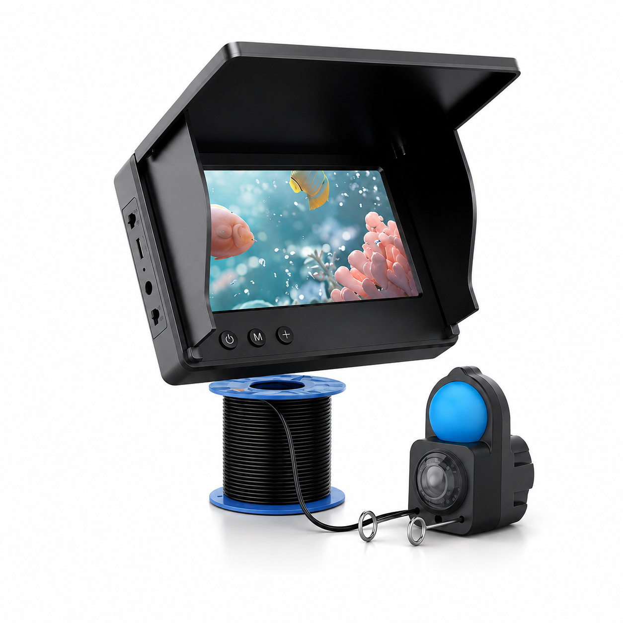 Камера підводна для риболовлі AOERWEI 4,3" LCD-дисплей 5000 мАг кабель 30 м (3128828369)