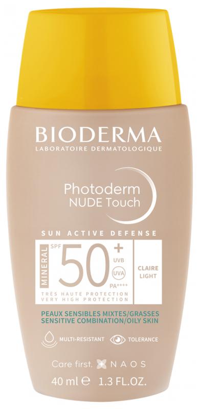 Сонцезахисний флюїд BIODERMA Photoderm Nude Touch Claire SPF50+ 40 ml