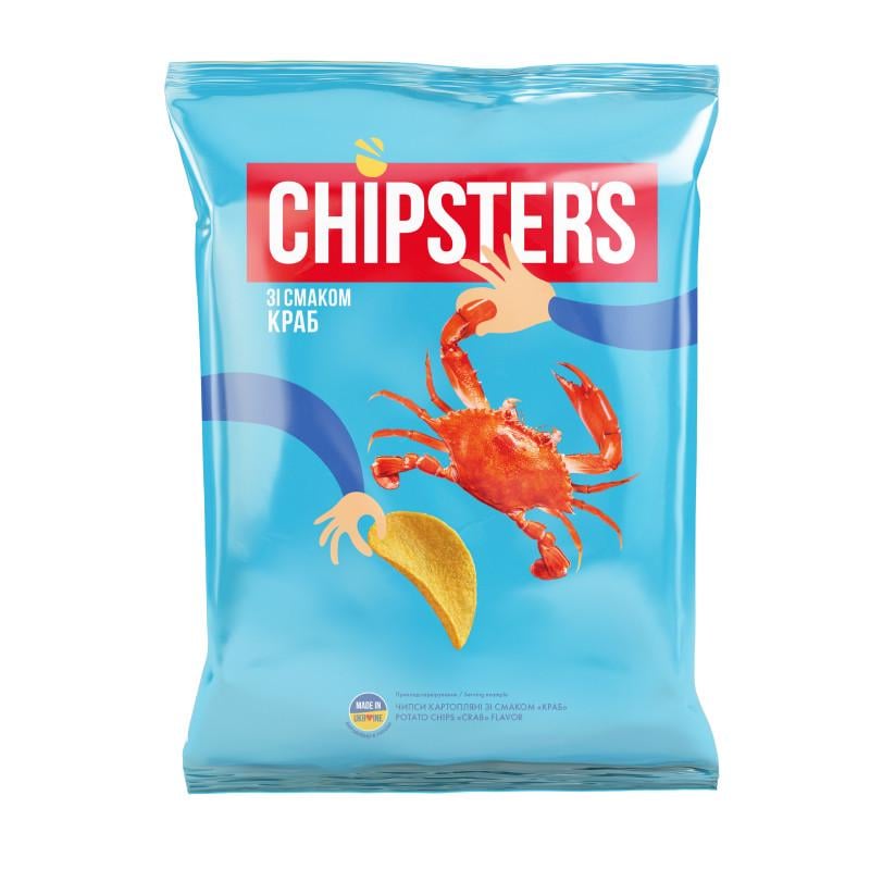 Чипсы Chipsters краб 100 г