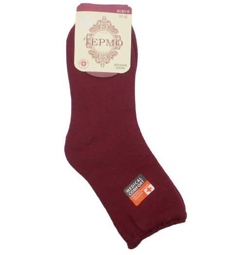 Термоноски хлопковые на махре Корона 2115 без резинки р. 37-42 Бордовый (1483341713) Термоноски хлопковые на махре Корона 2115 без резинки р. 37-42 Бордовый (1483341713)