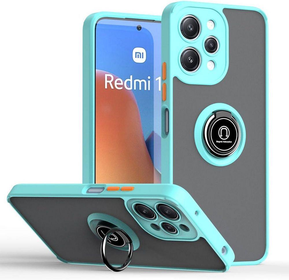 Защитный чехол MatteLuxe Xiaomi Redmi 12 (с кольцом) Light Blue (34252-0B) Защитный чехол MatteLuxe Xiaomi Redmi 12 (с кольцом) Light Blue (34252-0B)