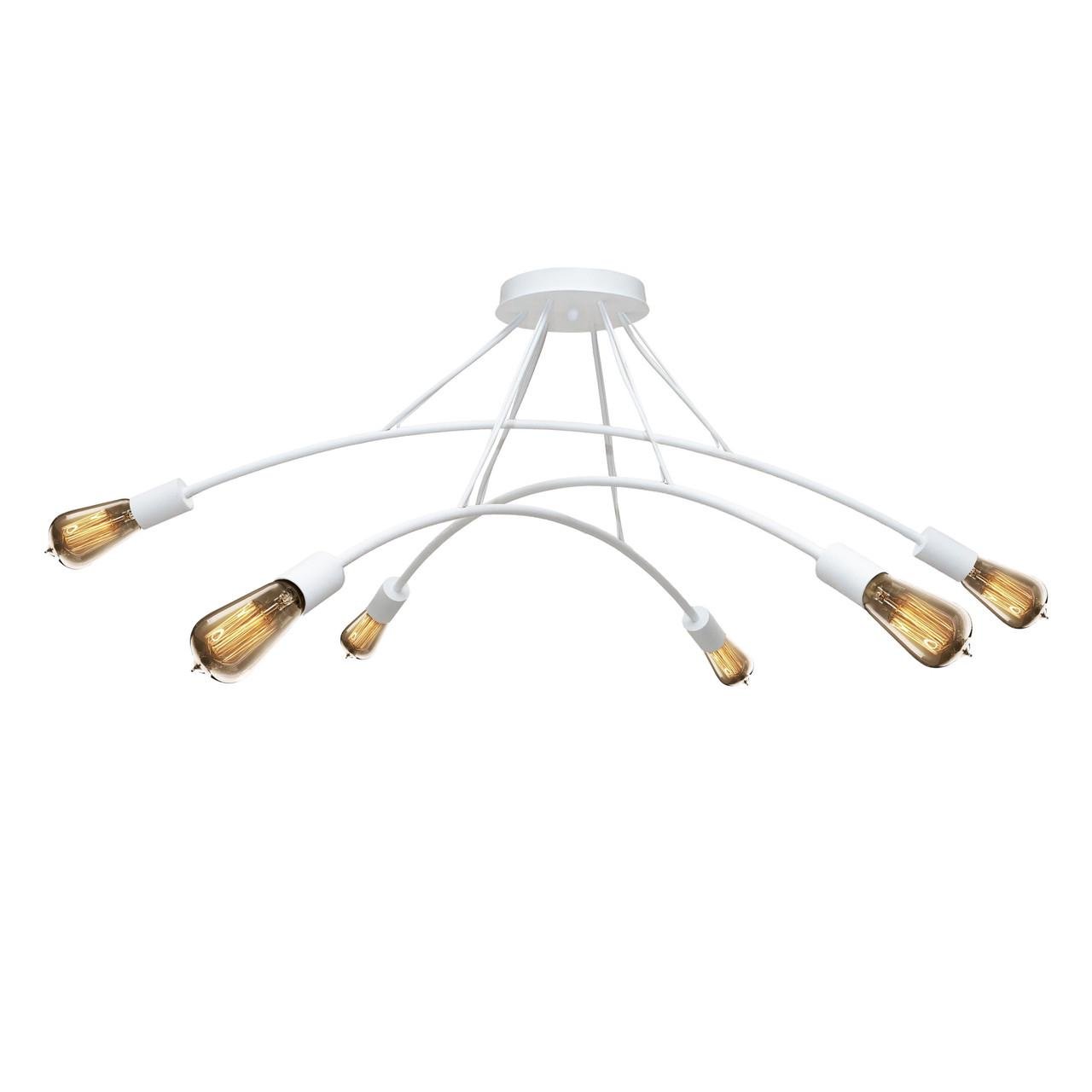 Люстра MSK ELECTRIC Orion на шесть ламп Е27 Белый (NL 9832-6 WH)
