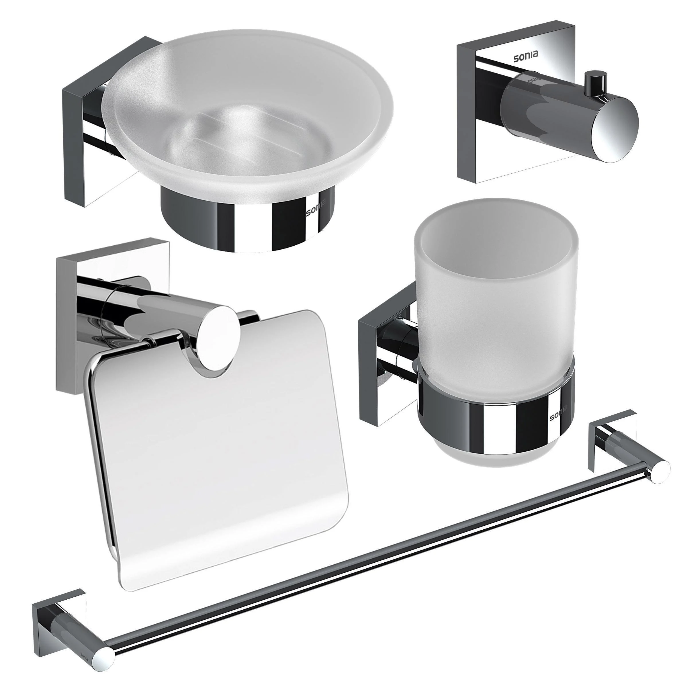 Набор аксессуаров для ванной SONIA LINE KIT 183180 5 пр. (000026849)