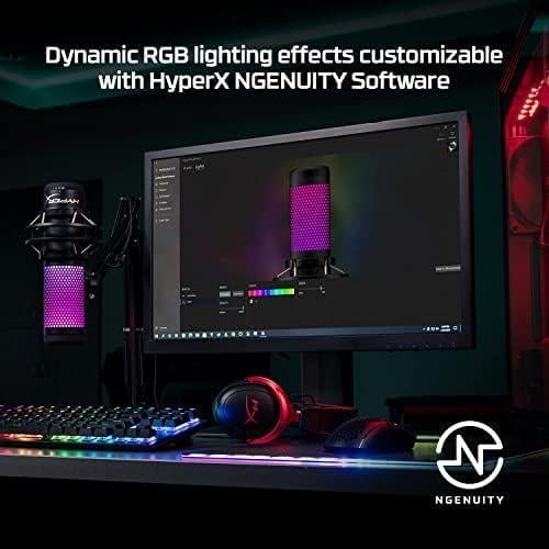 Мікрофон HyperX QuadCast S USB з RGB-підсвічуванням для ПК\PS4\PS5 та Mac - фото 4 Мікрофон HyperX QuadCast S USB з RGB-підсвічуванням для ПК\PS4\PS5 та Mac - фото 4