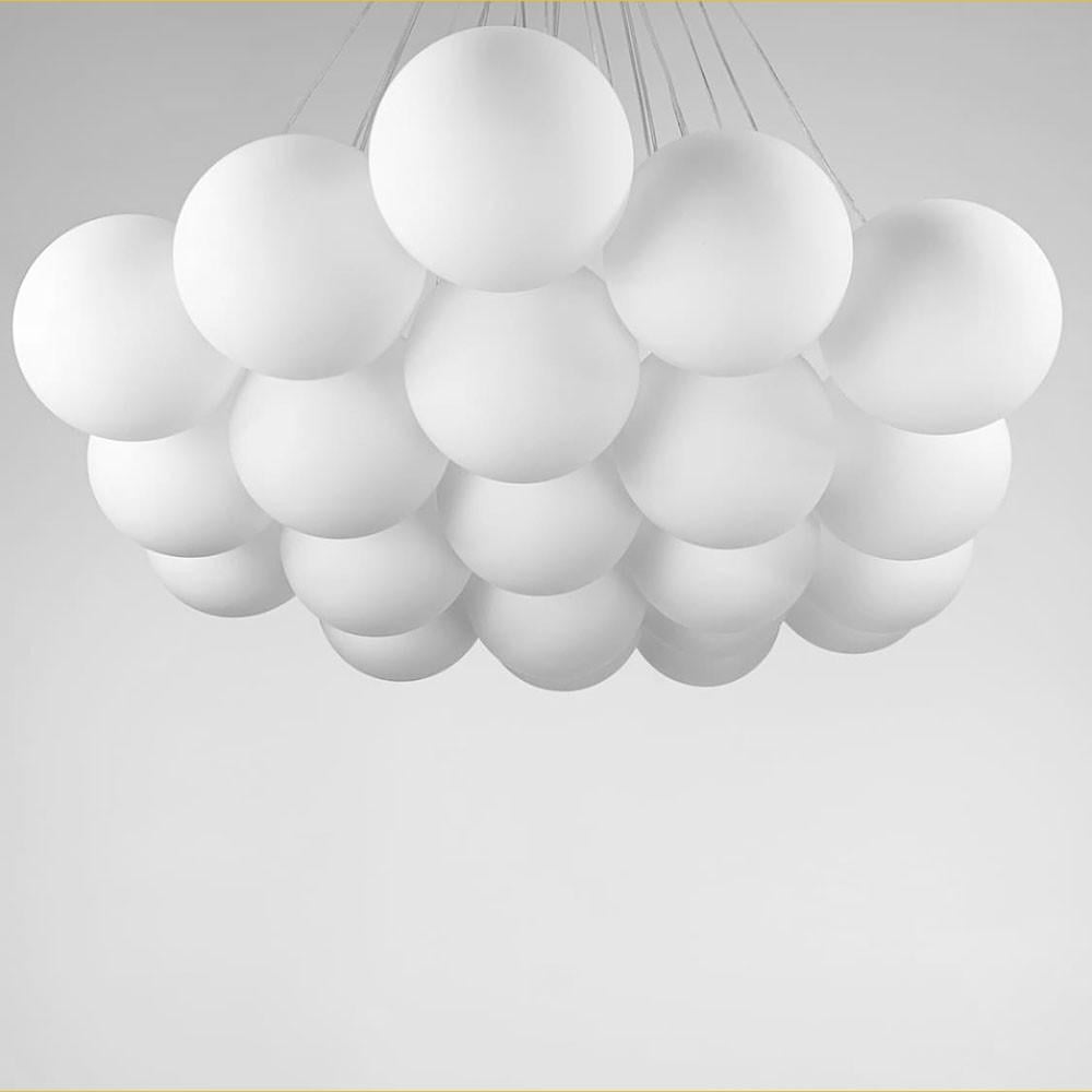 Люстра-пучок на 21 белых плафонах корпус Латунь (MJ201/21 AB+WT) - фото 3 Люстра-пучок на 21 белых плафонах корпус Латунь (MJ201/21 AB+WT) - фото 3