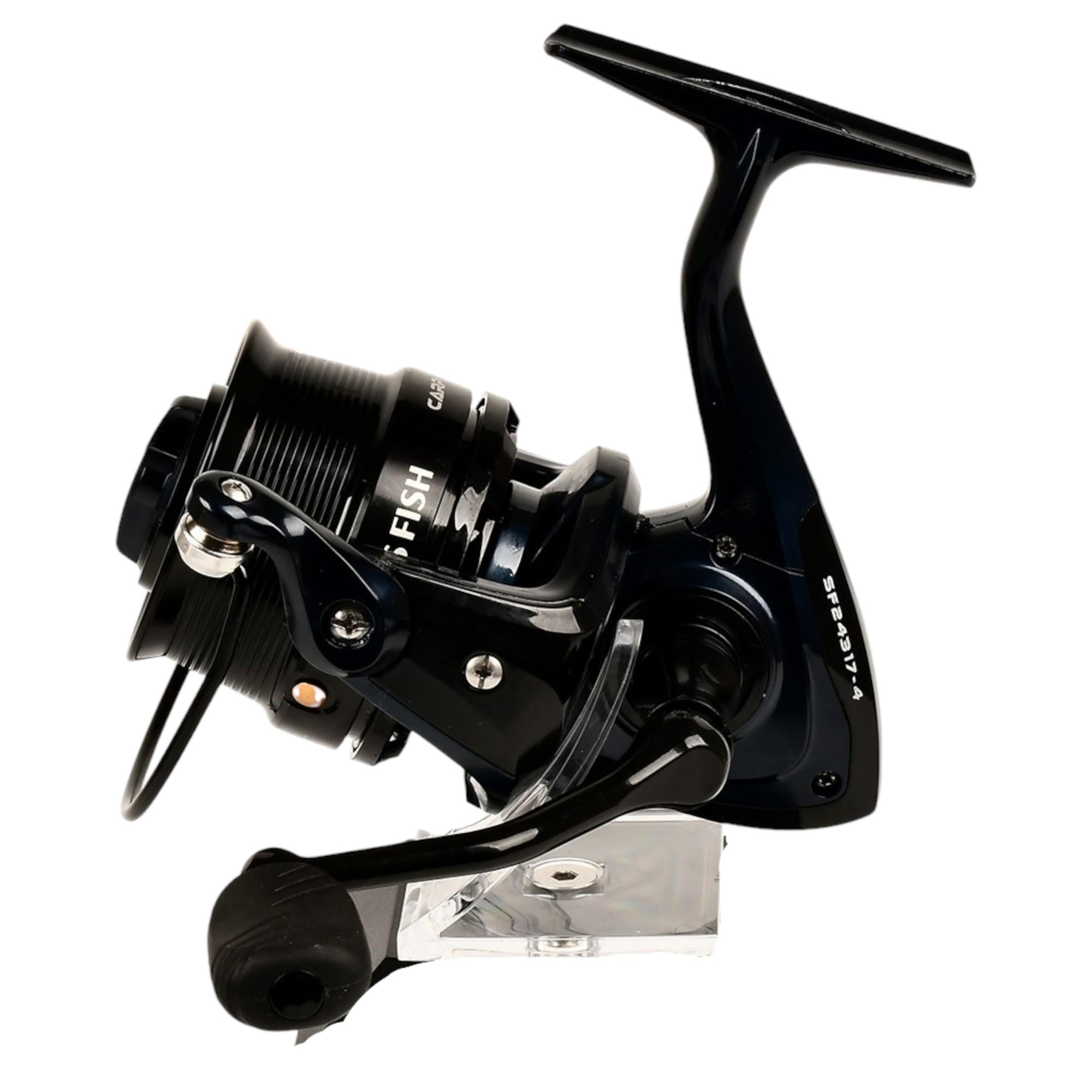 Катушка для рыбалки Sams Fish SF24317-4 4000 безынерционная металлическая шпуля 8+1 подшипников Черный (SF24317-4)