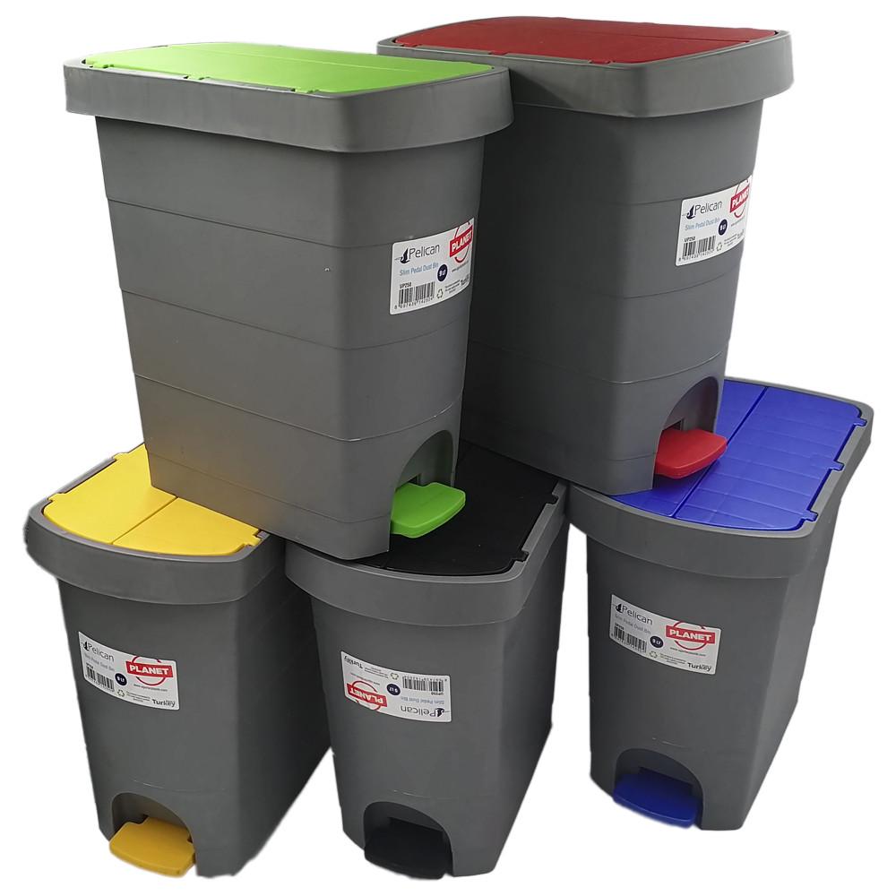 Ведро с педалью Planet Pelican 20 л Серо-желтый - фото 8 Ведро с педалью Planet Pelican 20 л Серо-желтый - фото 8