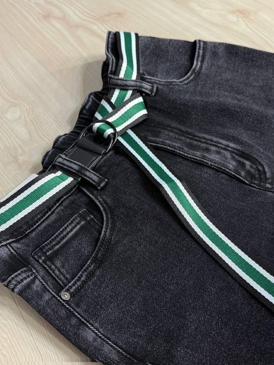 Джинси жіночі Derun 8209-8210 утеплені палаццо на флісі з ременем р. 32 Чорний (5673) - фото 4 Джинси жіночі Derun 8209-8210 утеплені палаццо на флісі з ременем р. 32 Чорний (5673) - фото 4