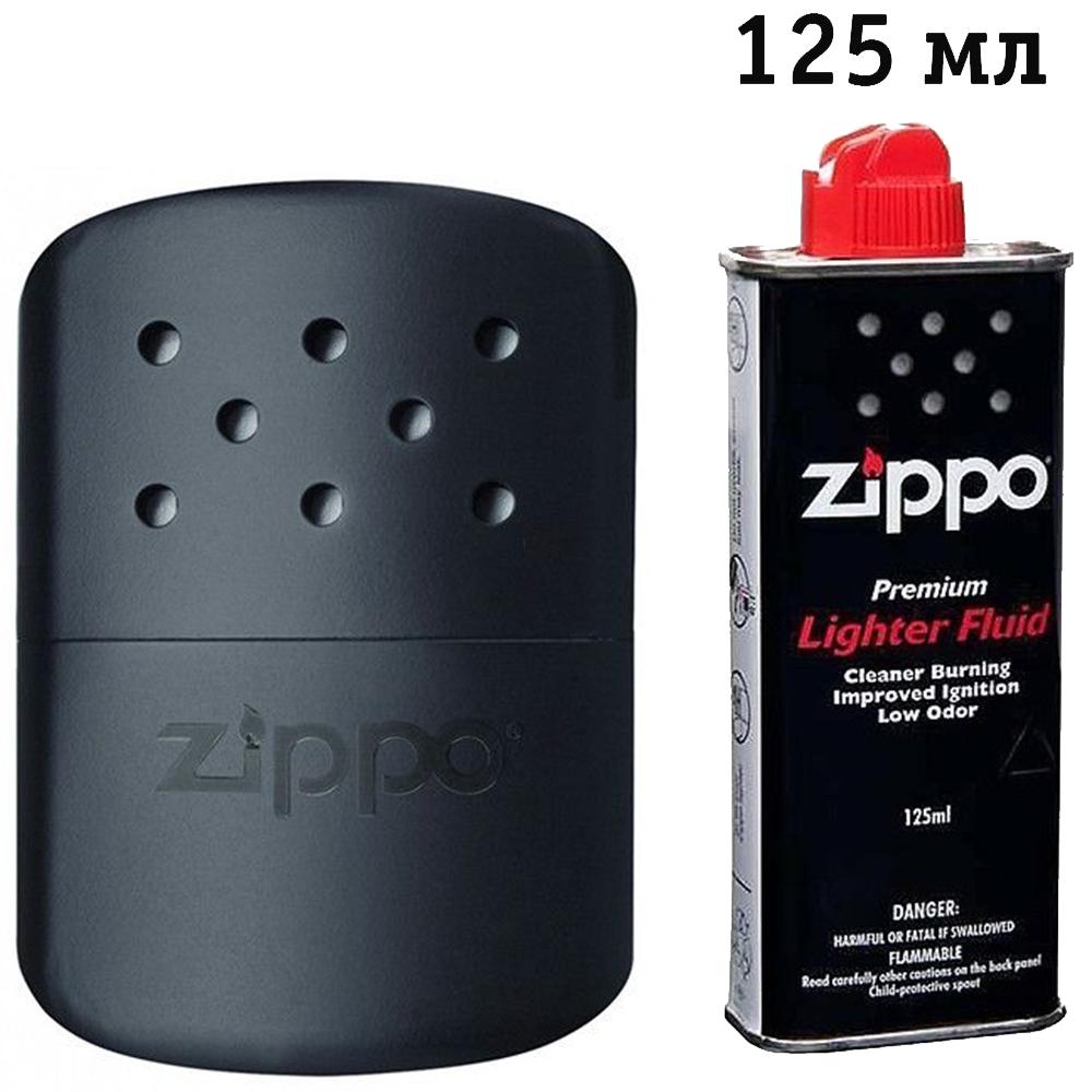 Комплект ZIPPO грелка для рук Black Hand Warmer Euro 40368 и бензин 3141 для зажигалок - фото 10