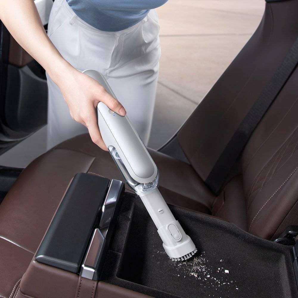 Портативний пилосос Baseus A1 Car Vacuum Cleaner Dark Білий/ Сріблястий (VCAQ010002) - фото 8