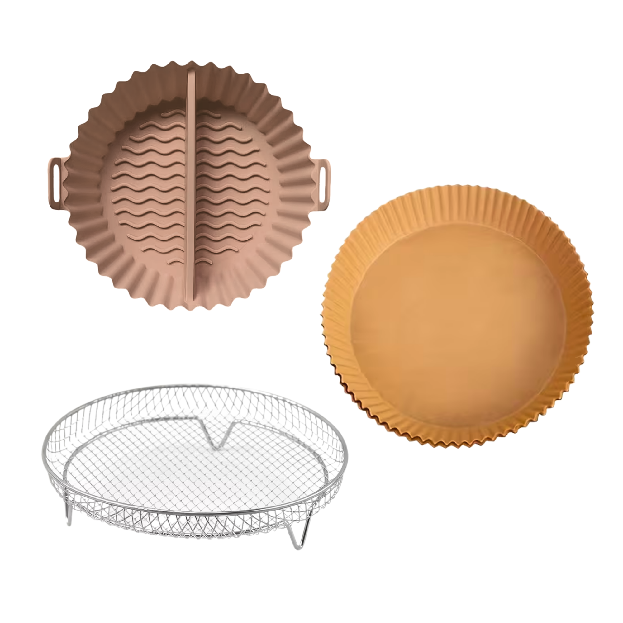 Набор для аэрогриля 3в1 силикон/пергамент/сетка (11004)