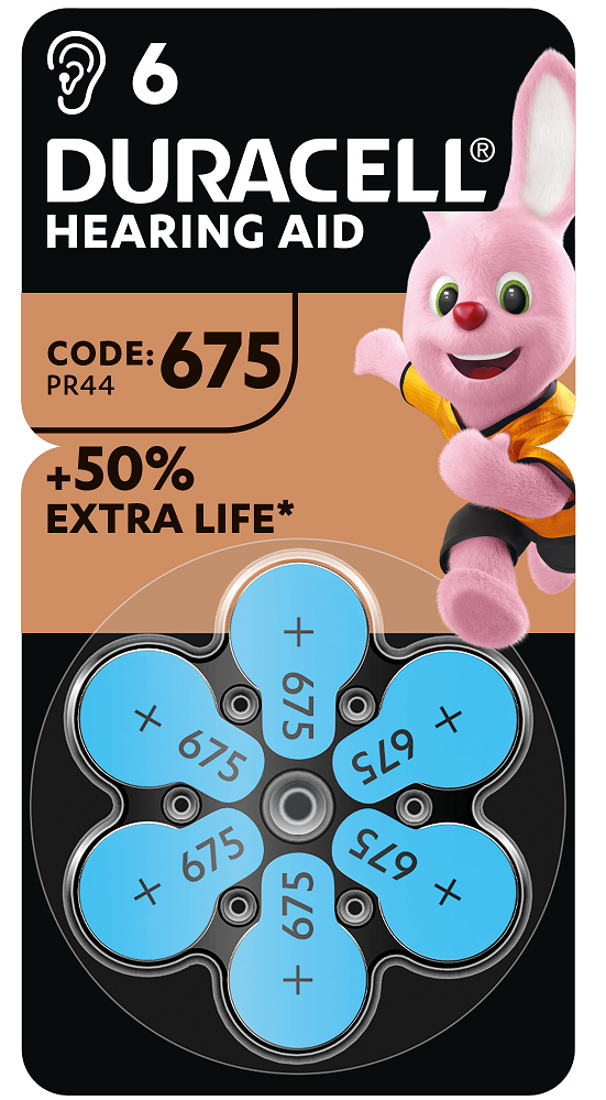 Батарейка Duracell для слухового апарату на 675 6 шт. (UG-5017069/5007521/5011461)