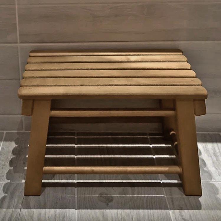 Табурет для ванной из дерева Бойлес Корица (ТВН-001133)