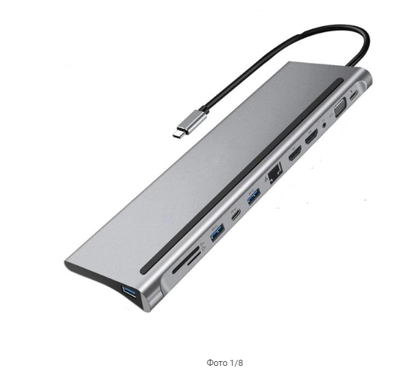 Док-станція 16в1 100W USB-C 4.0 240W/8K 60Hz (12345)