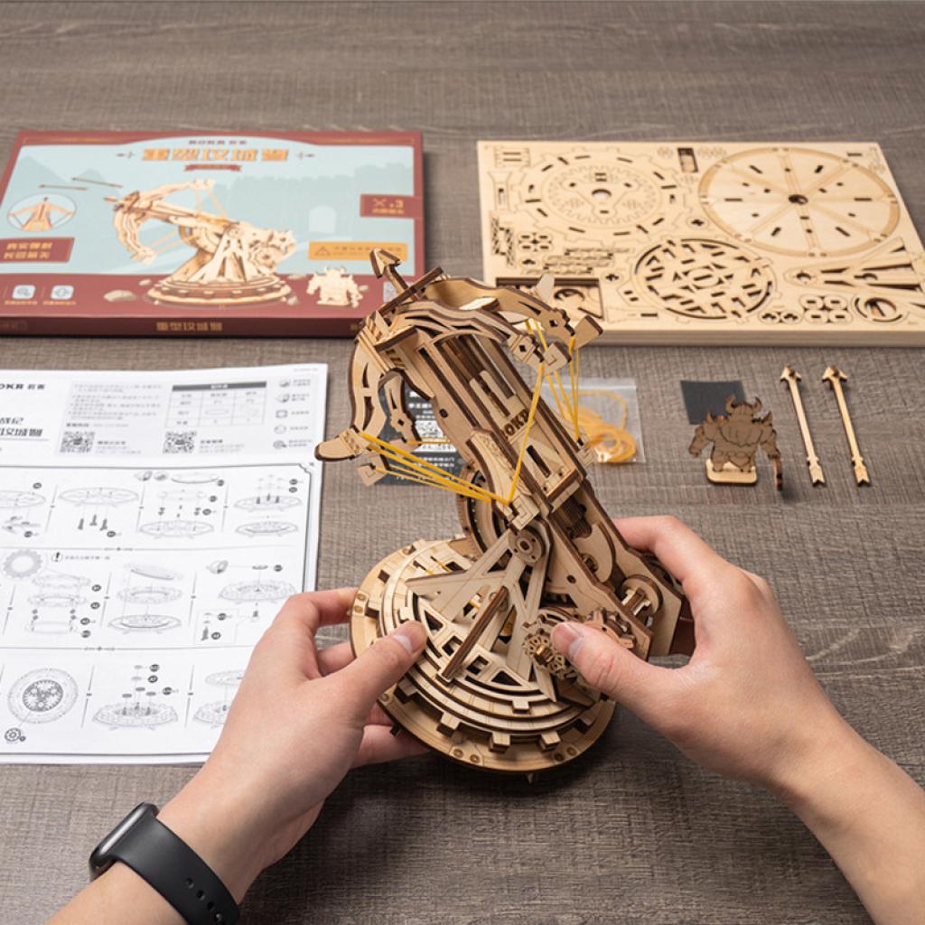 Конструктор деревянный 3D Robotime KW401 Арбалет детский (1378420) - фото 4