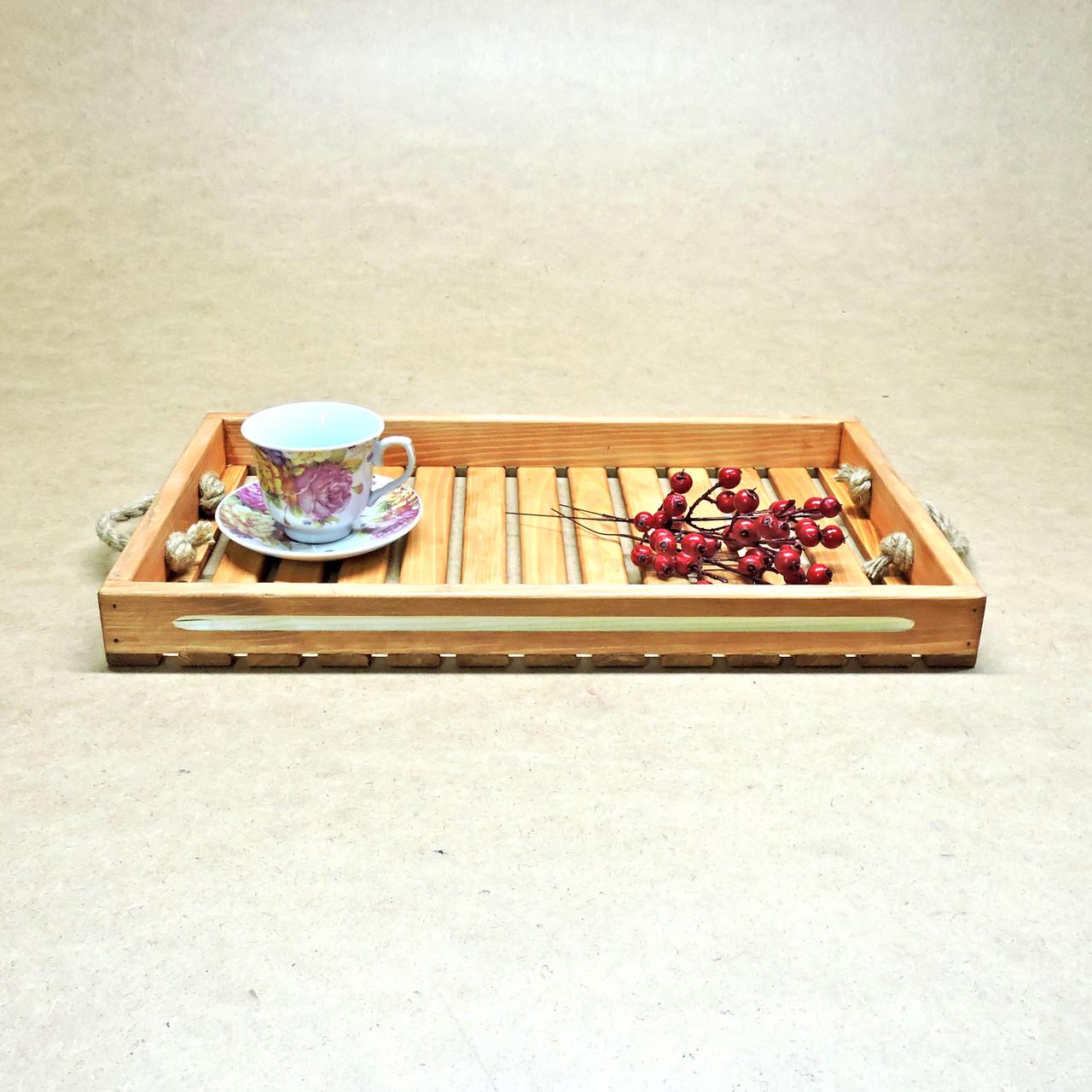 Поднос деревянный Буйон амаретто (ПДС-000107)