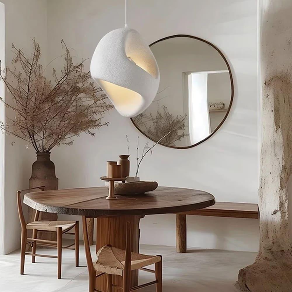 Світильник гіпсовий Ø 30х50 см Білий (MJ37-280*290) - фото 1