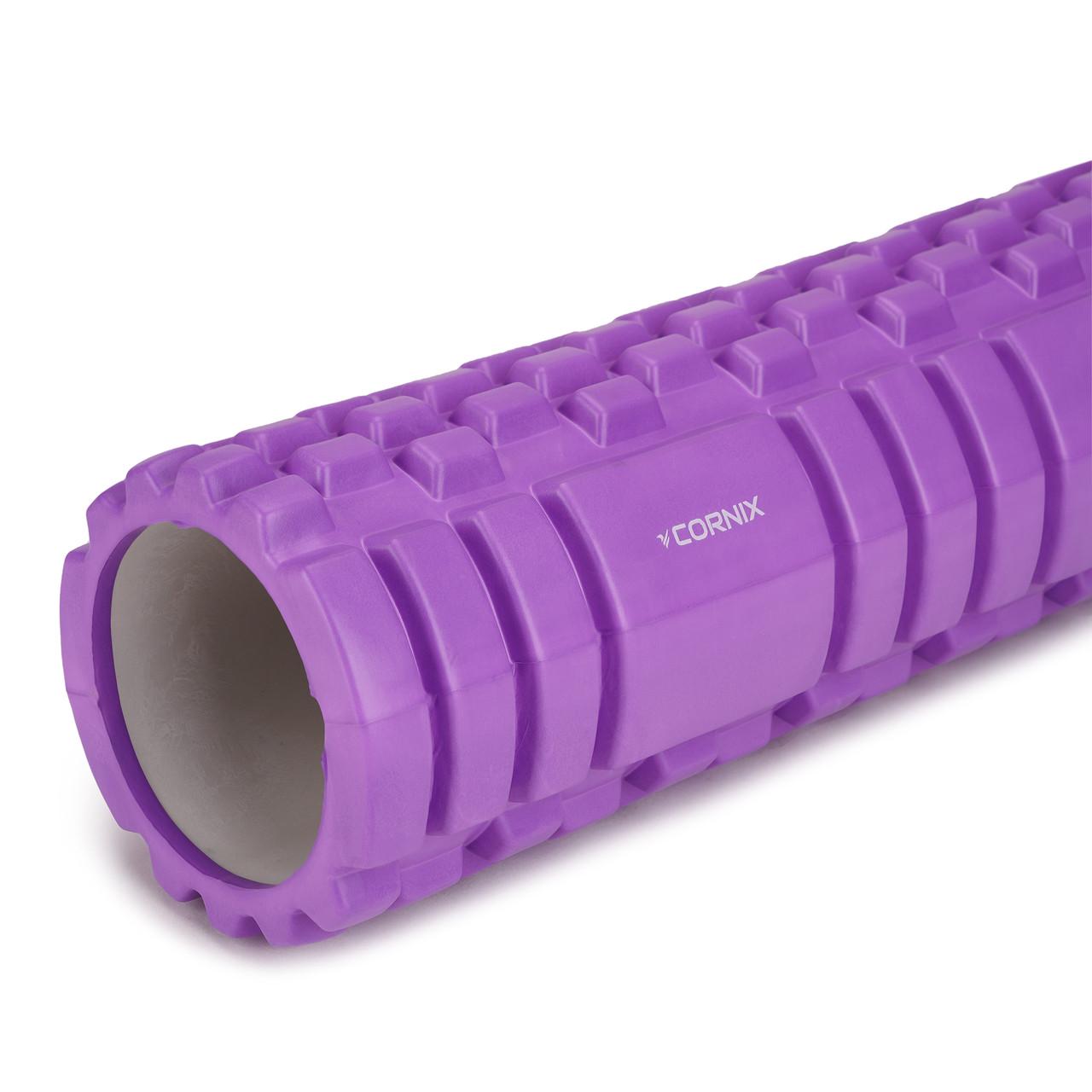 Массажный ролик Cornix EVA 45х14 см Violet (XR-0042) - фото 2