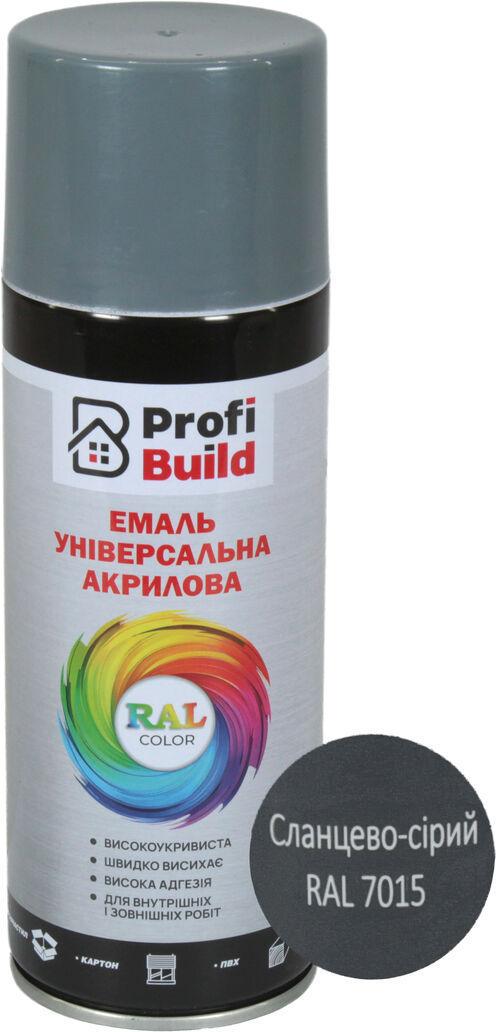 Аэрозольная краска Profi Build RAL 7015 400 мл Сланцево-серый (0102327)