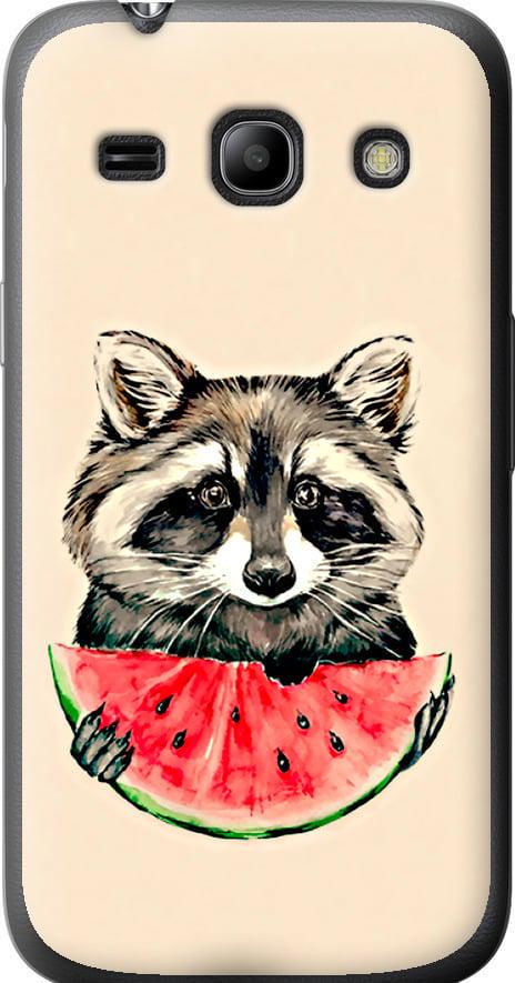 Чехол на Samsung Galaxy Core Plus G3500 Енотик с арбузом (4605u-359-42517)