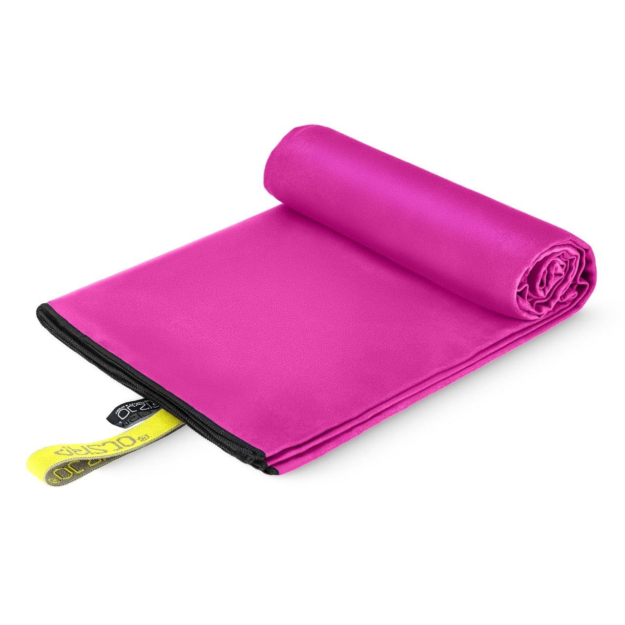 Рушник спортивний 4FIZJO з мікрофібри 130x75 см Pink (P-5907739317278)