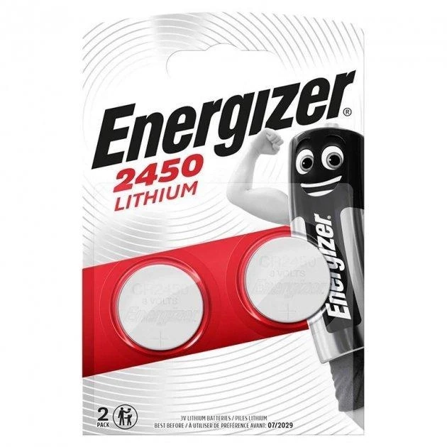 Батарейки литиевые Energizer CR2450 блистер 2 шт.