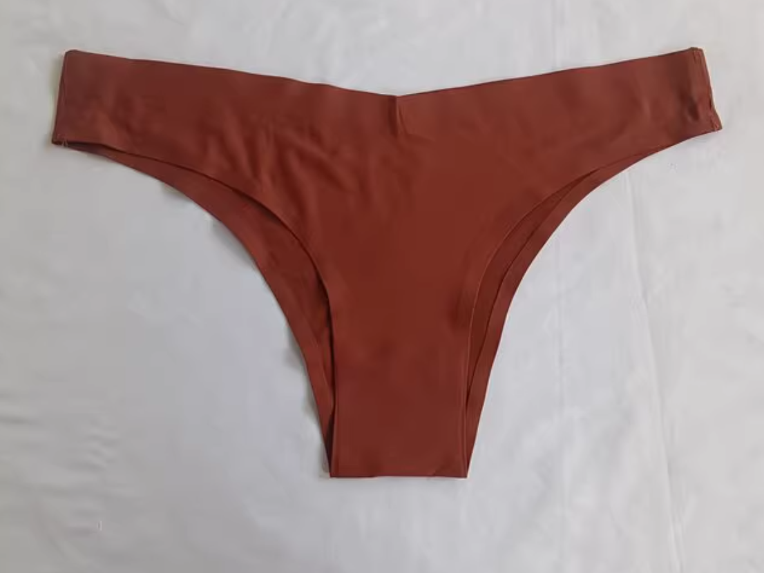Трусики бесшовные шелковистые S Коричневый (23-43-1458-S)