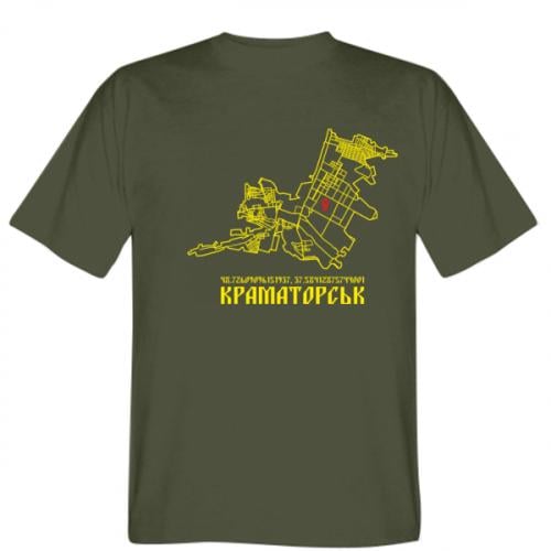 Футболка мужская Stedman Карта Краматорск XL Хаки (19561196-23-212336-XL)