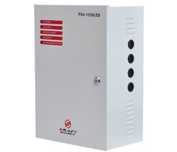 Блок бесперебойного питания Kraft PSU-1220LED 12V 20А под аккумулятор 18 Ah для систем видеонаблюдения и сигнализации (30359687)