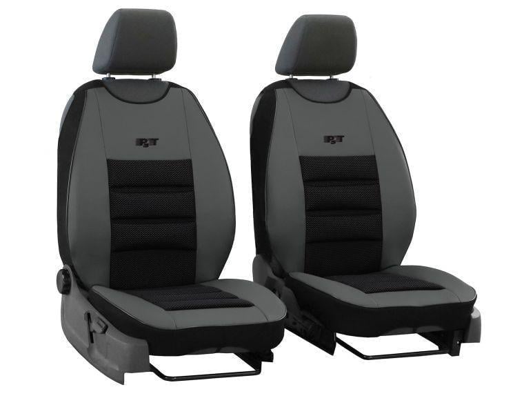 Чохли на передні сидіння Pok-ter PsT для Renault SANDERO STEPWAY 2007-2012 комбіновані з сірою вставкою (RE12850)