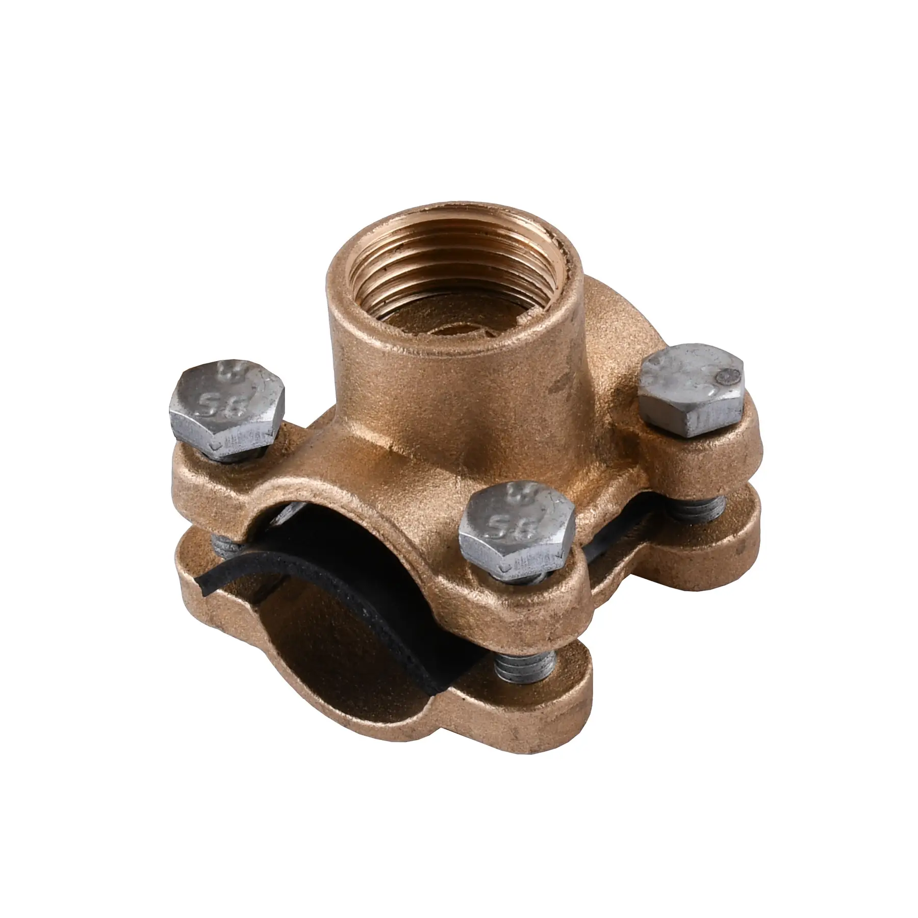 Врезка в трубу латунная 1/2″ ВР литейная Ø20 (3801Б)