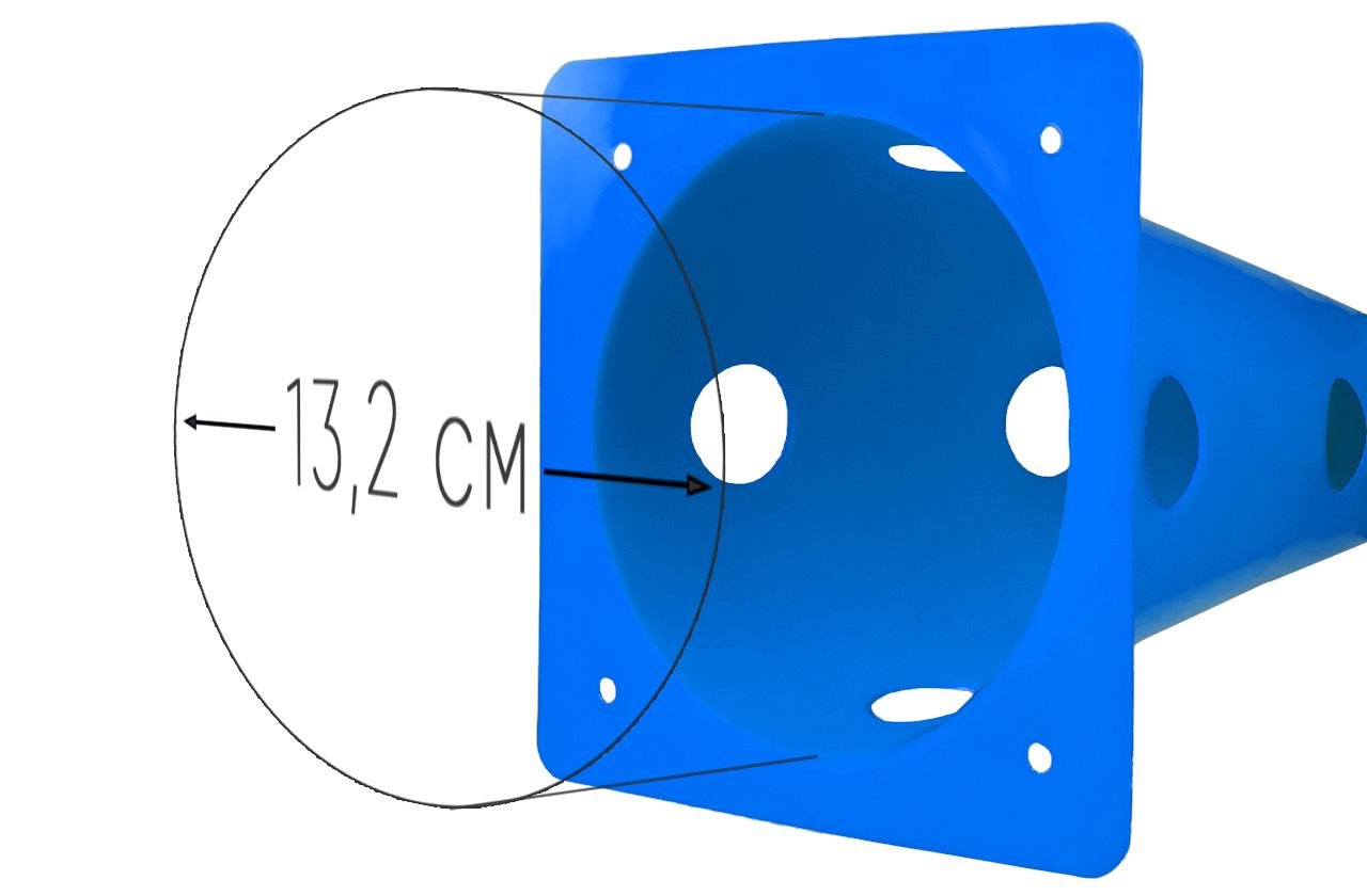 Набор конусы-фишки спортивные EasyFit 4 шт. 31 см Синий (EF-16795-4BL) - фото 3