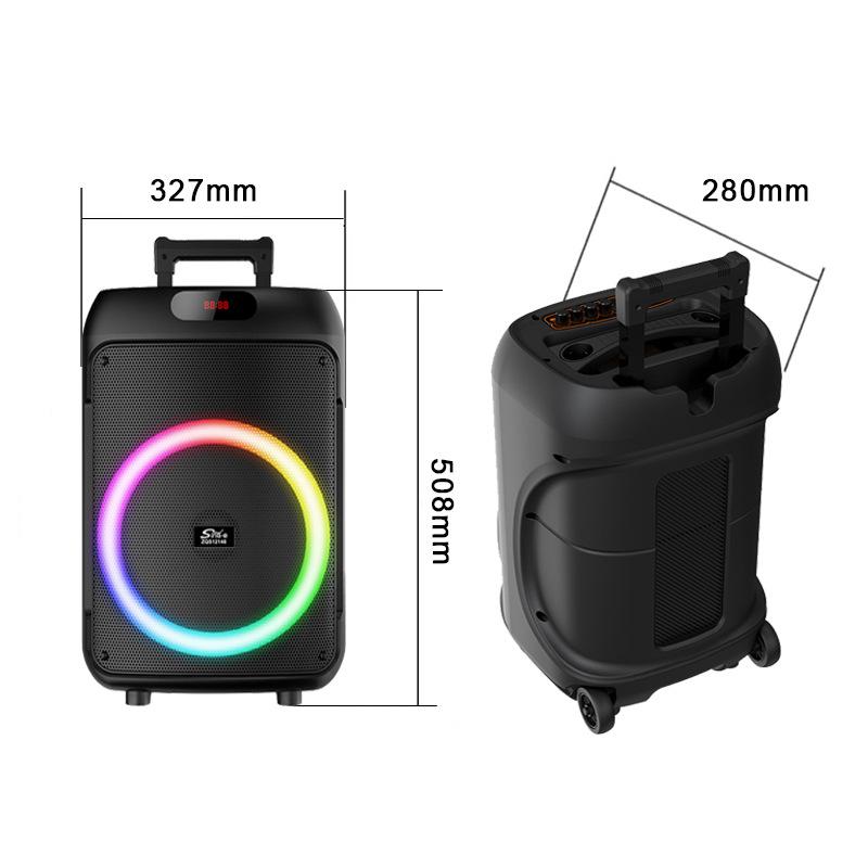 Акустична система RGB 12" колонка 30 Вт з 2 шт. PartyBox мікрофонами (0118) - фото 2