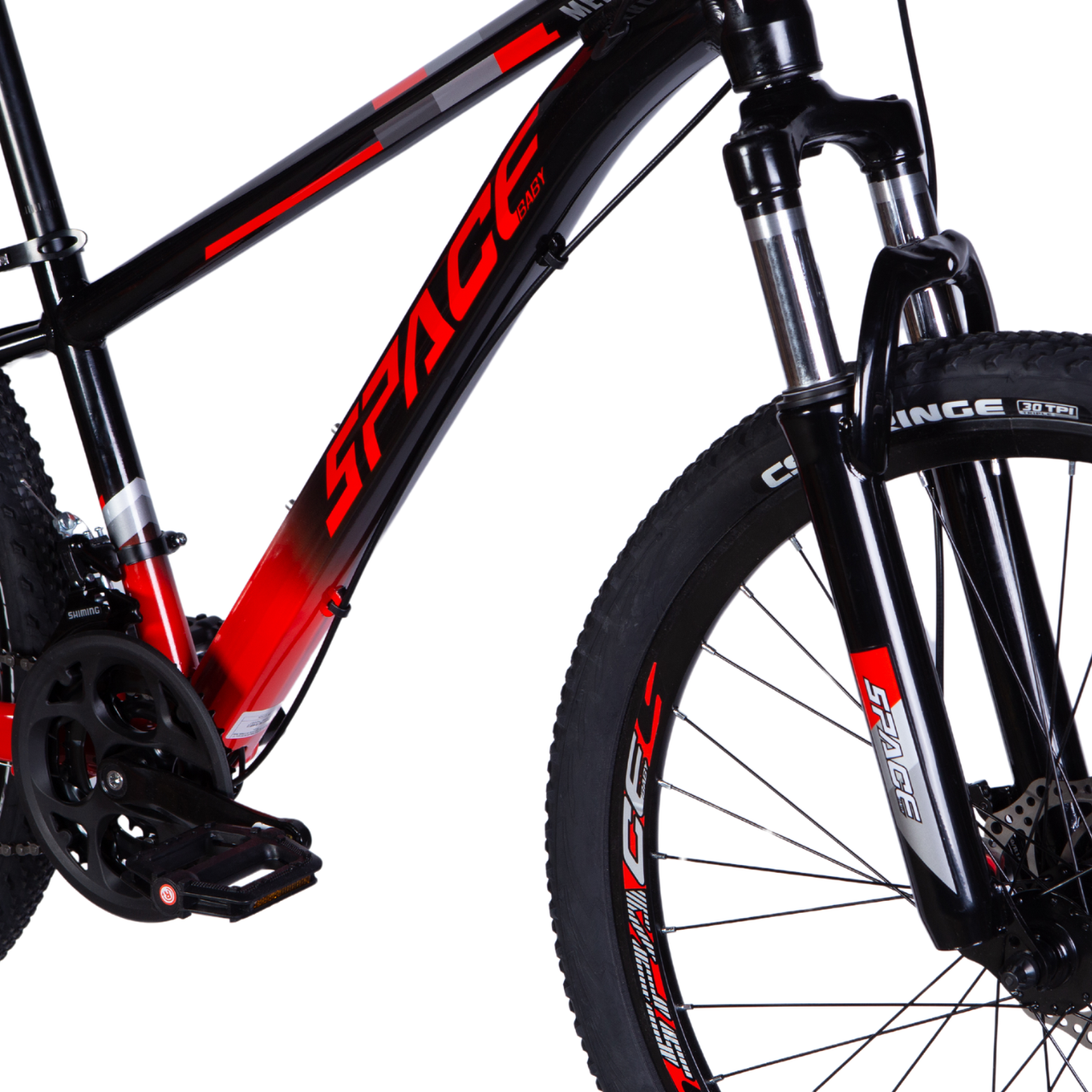 Велосипед AL SPACE MERCURY DD FR 26" 13" 2025 Чорно-червоний - фото 6 Велосипед AL SPACE MERCURY DD FR 26" 13" 2025 Чорно-червоний - фото 6