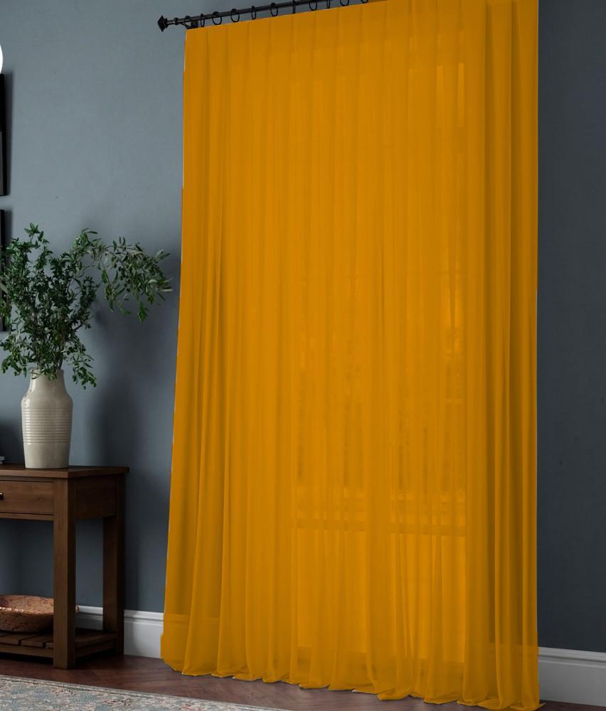 Тюль шифон без обтяжувача 300х180 см Помаранчевий