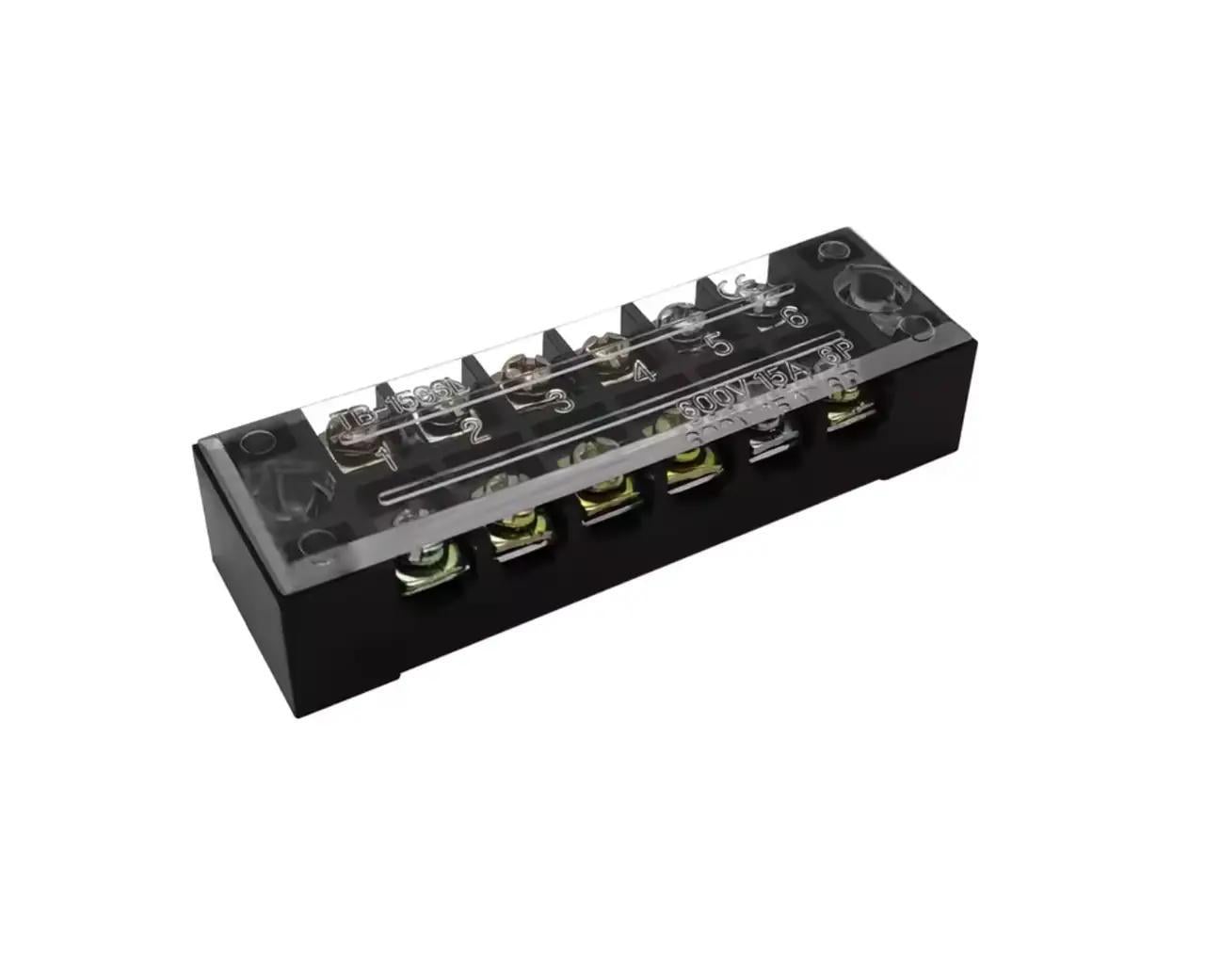 Клеммная колодка барьерного типа винтовая/двурядная/6 контактов 60V 15А (33165207) Клеммная колодка барьерного типа винтовая/двурядная/6 контактов 60V 15А (33165207)