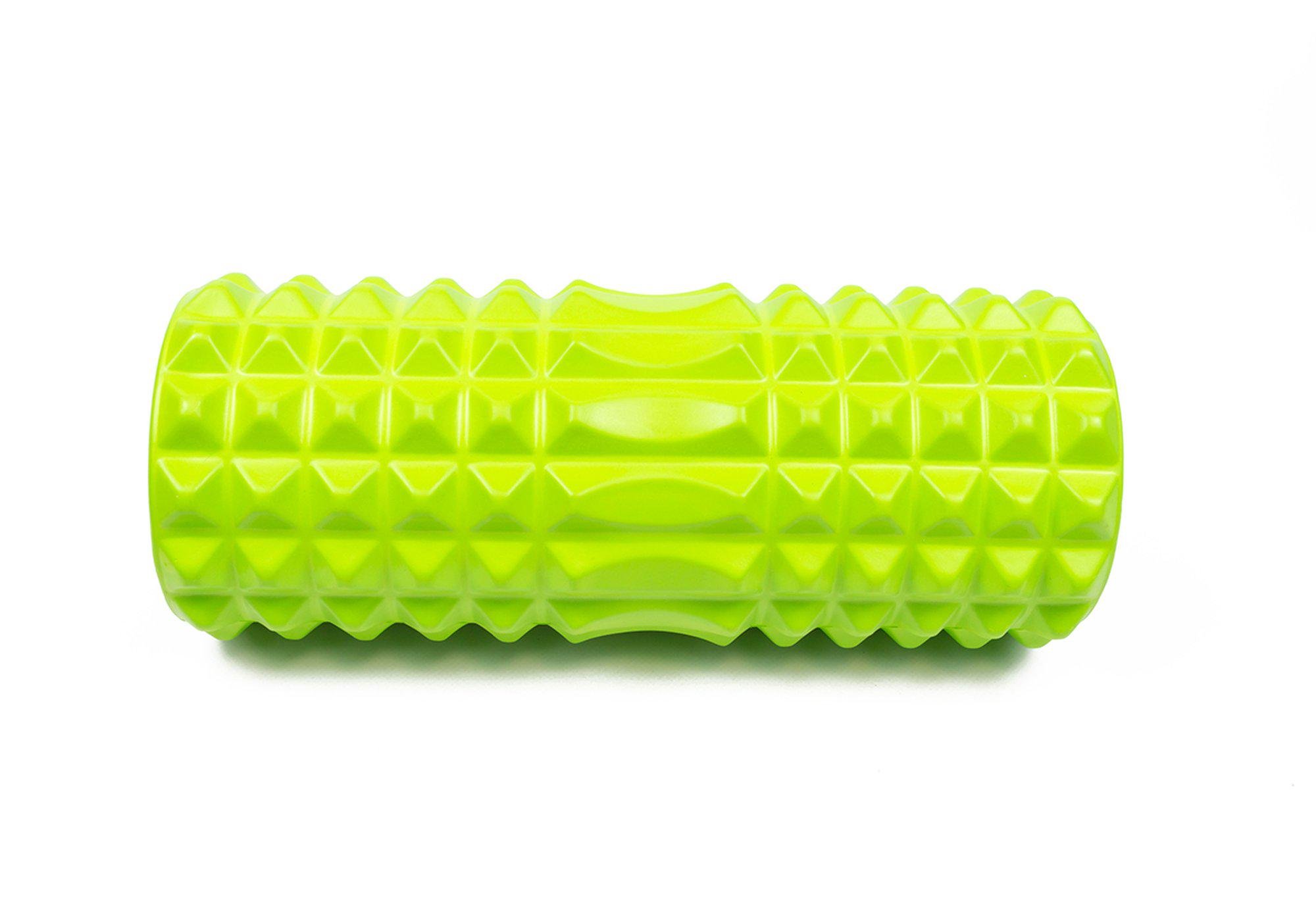 Массажный ролик EasyFit Grid Roller v1.2 33 см Салатовый (EF-GR1.2Gr) - фото 2