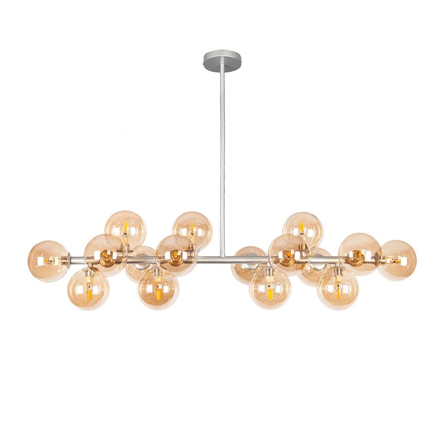 Люстра стельова молекула 7841020-16 GAB/BR S Срібний/Коричневий - фото 1 Люстра стельова молекула 7841020-16 GAB/BR S Срібний/Коричневий - фото 1