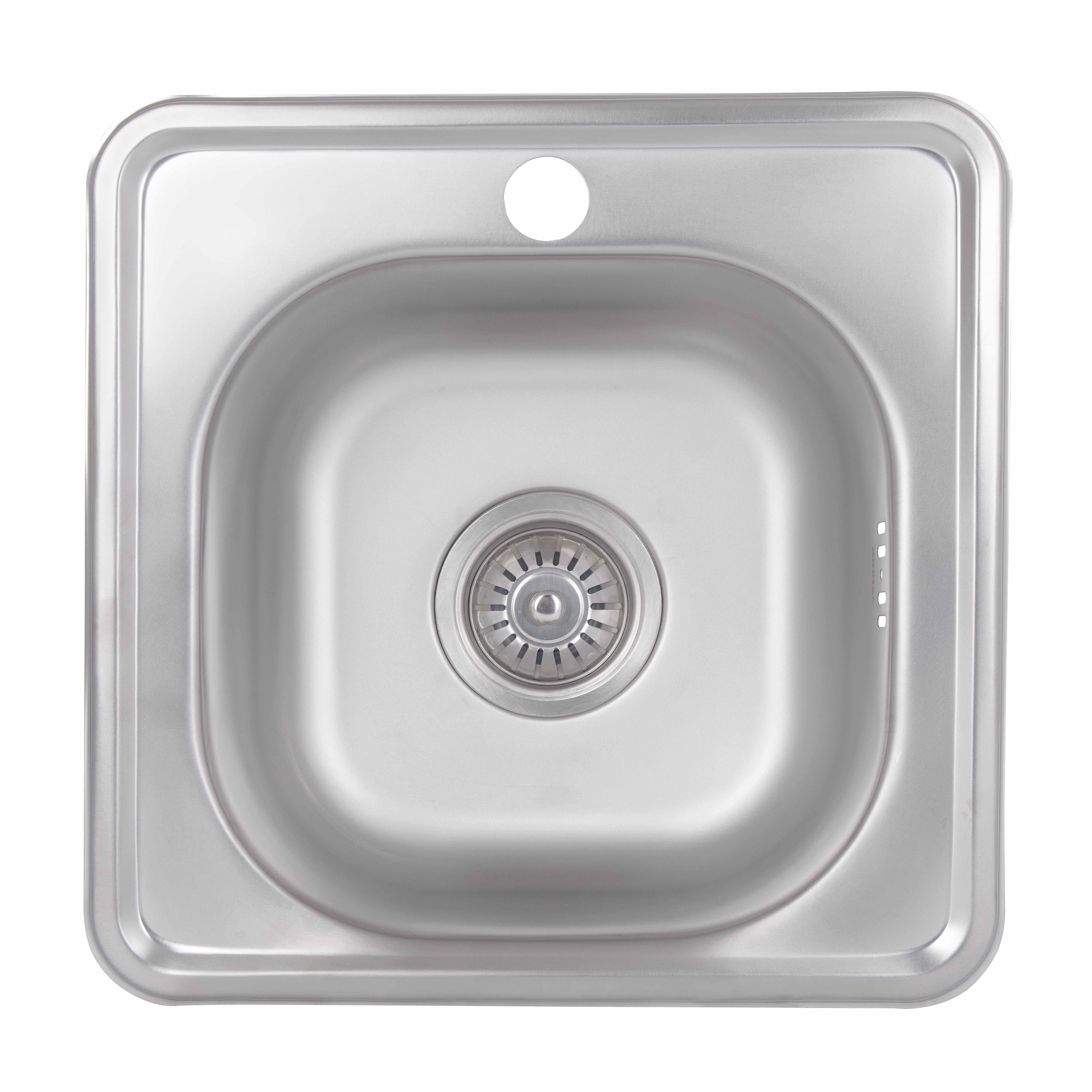 Мойка для кухни Brinex 3838 0,6мм Satin (BRIN3835SAT06)