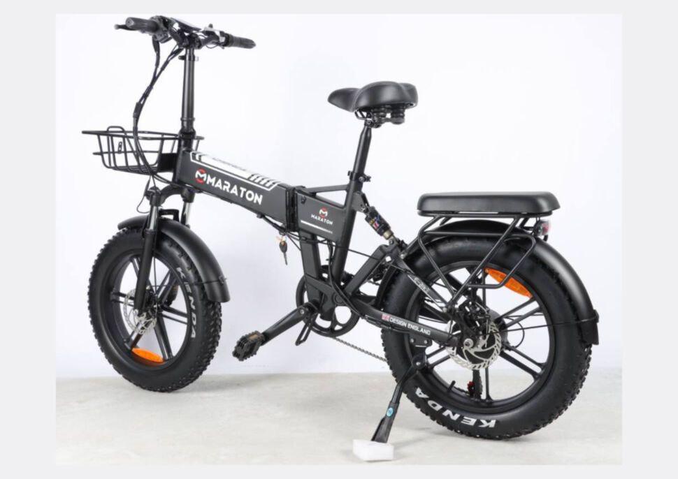 Электровелосипед складной Fatbike Maraton Trigo 20" 1200W 48V 24Ah Черный (ЕВ-1200-48-24Ч) Электровелосипед складной Fatbike Maraton Trigo 20" 1200W 48V 24Ah Черный (ЕВ-1200-48-24Ч)